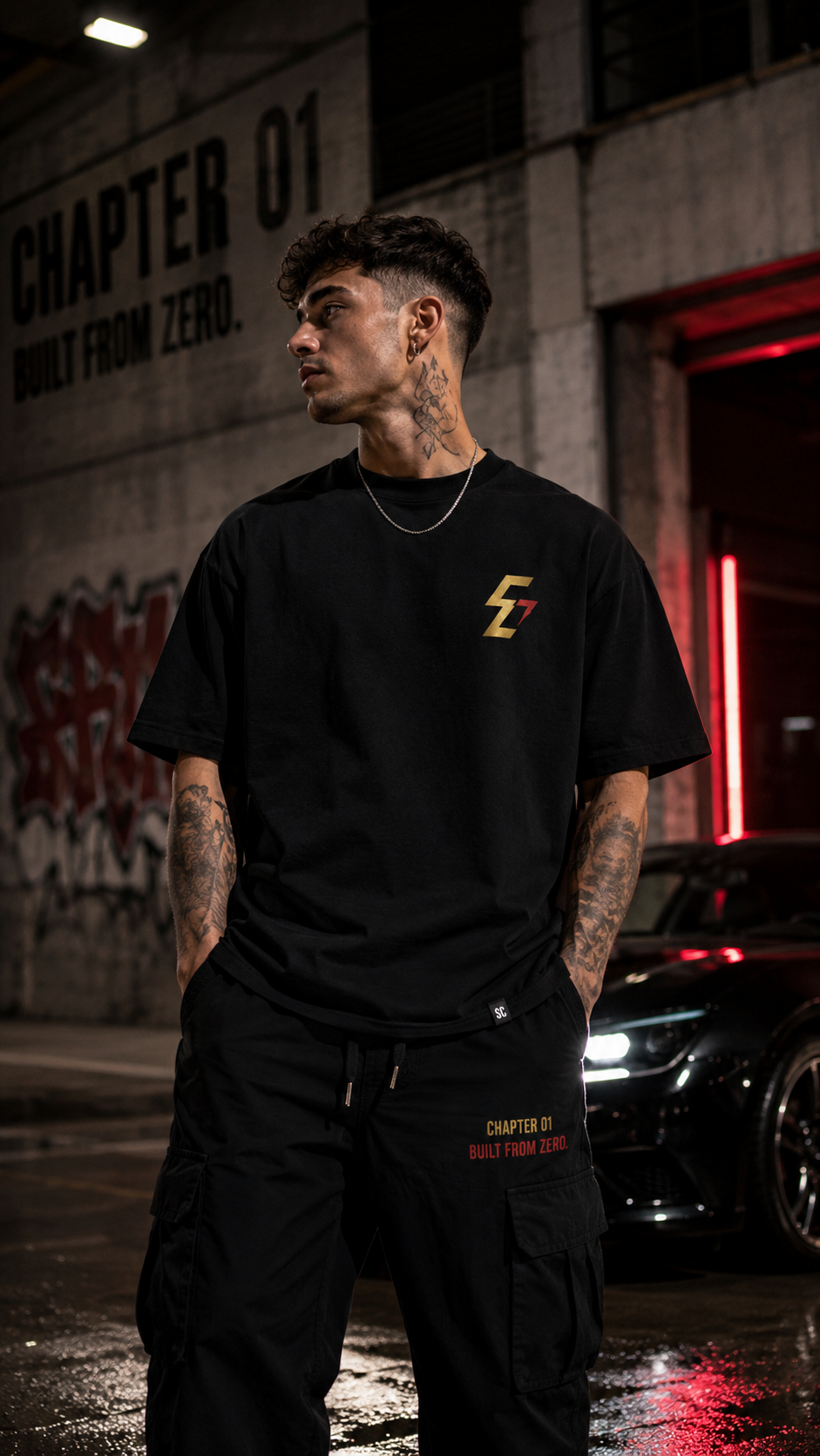 STREET CULTURE TEE S1721 // GOLD SIGNAL 001